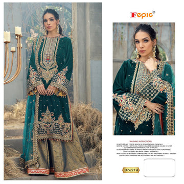 Beautiful Designer Fepic Rosemeen D 5221 Pakistani Suite