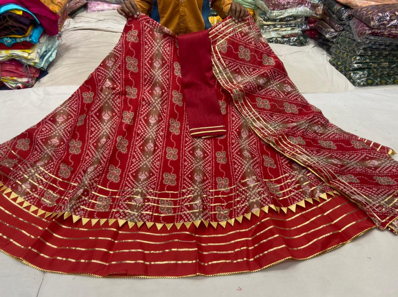 Rajasthani Traditional Kota Doriya Lehenga choli Anant Tex Exports Private Limited