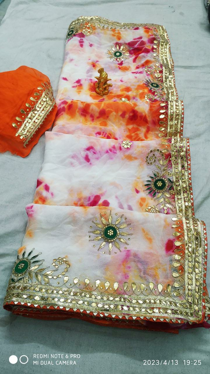 Jaipuri Print Saree, Rajasthani Sarees Latest Price, Manufacturers, Jaipuri  Bandhni Saree