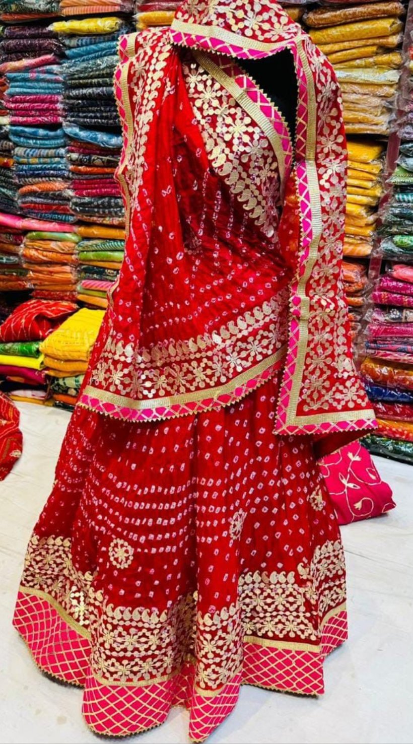 Jaipur Beautiful Designer Heavy Gota Patti Lehenga Chunni Anant Tex Exports Private Limited