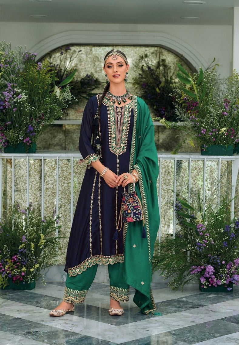 Mirha Zaveri 1227-1230 Series Latest Fancy Pakistani Readymade Salwar Kameez Dno.1228