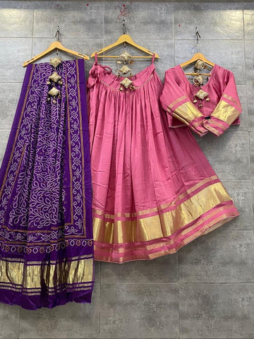 Beautiful Designer Gajji Silk Viscose Print Lehenga Choli