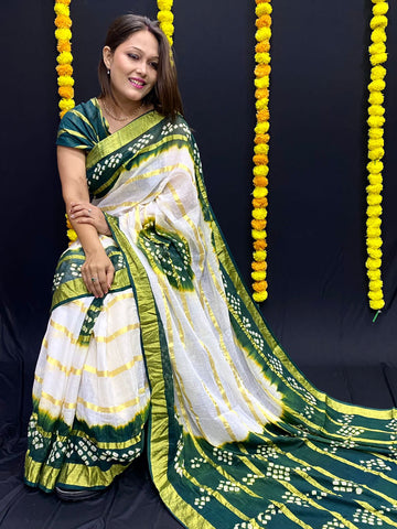 Beautiful Traditional Bandhani Saree