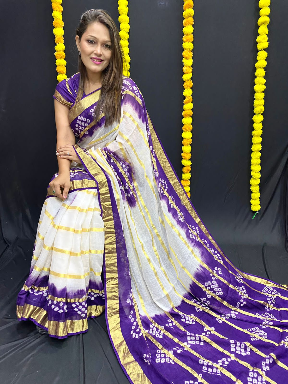 Beautiful Traditional Bandhani Saree