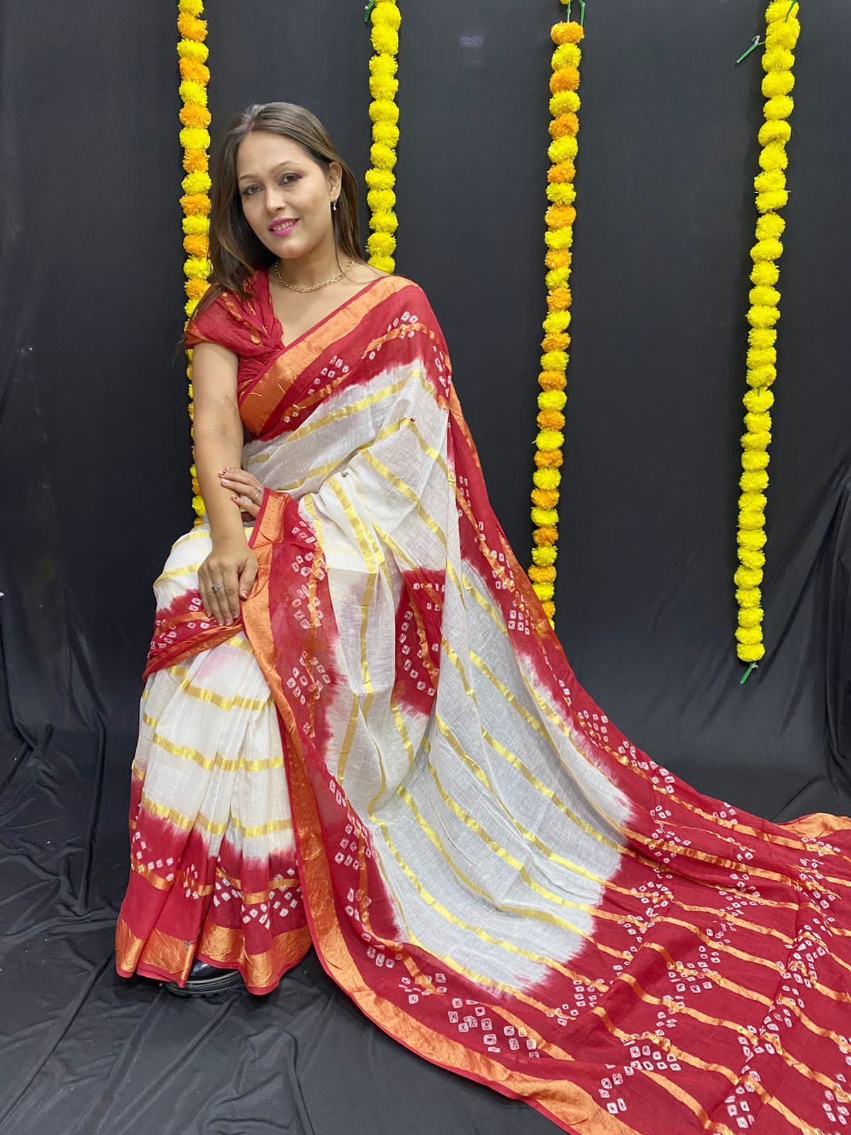 Beautiful Traditional Bandhani Saree