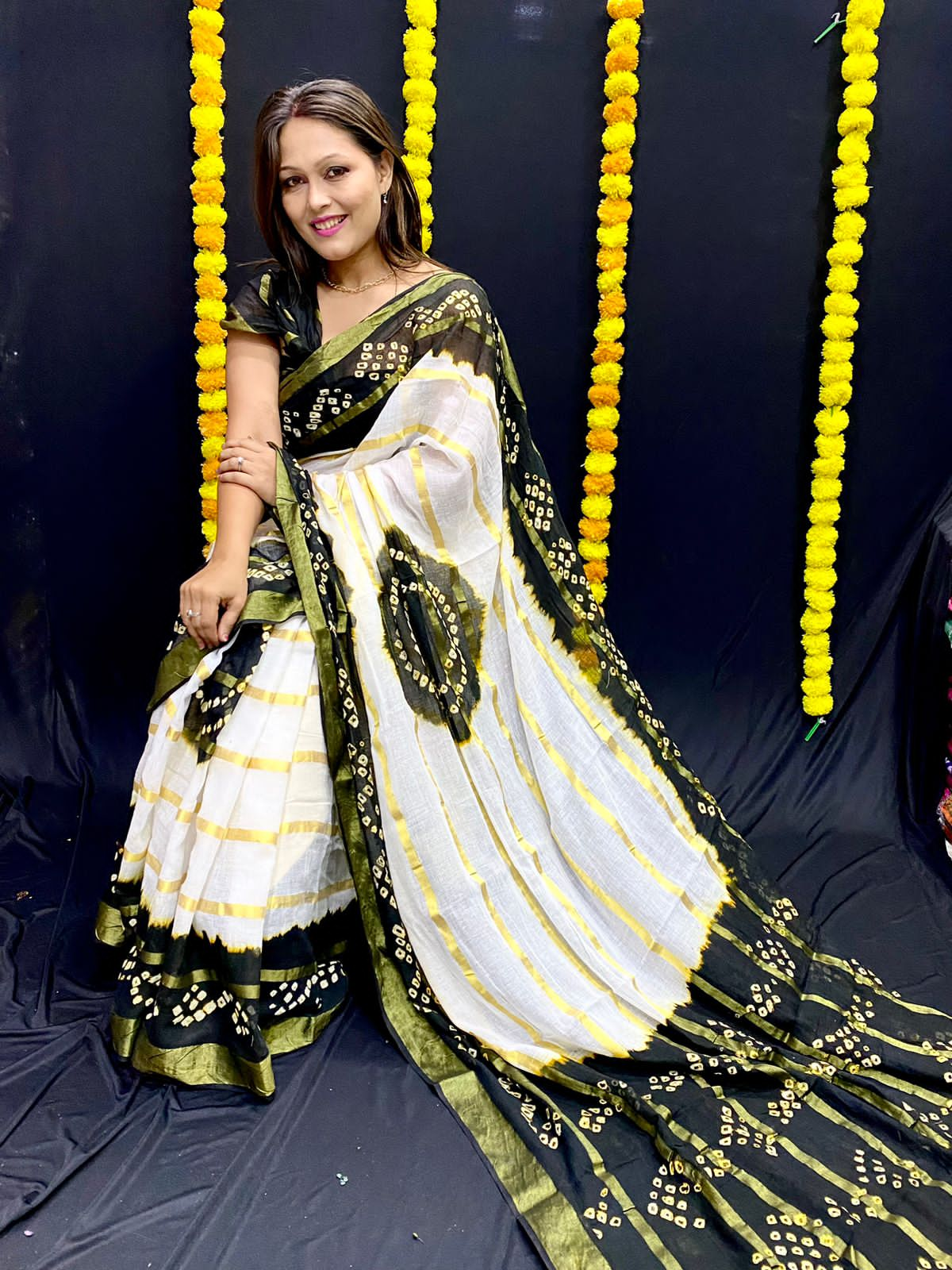 Beautiful Traditional Bandhani Saree