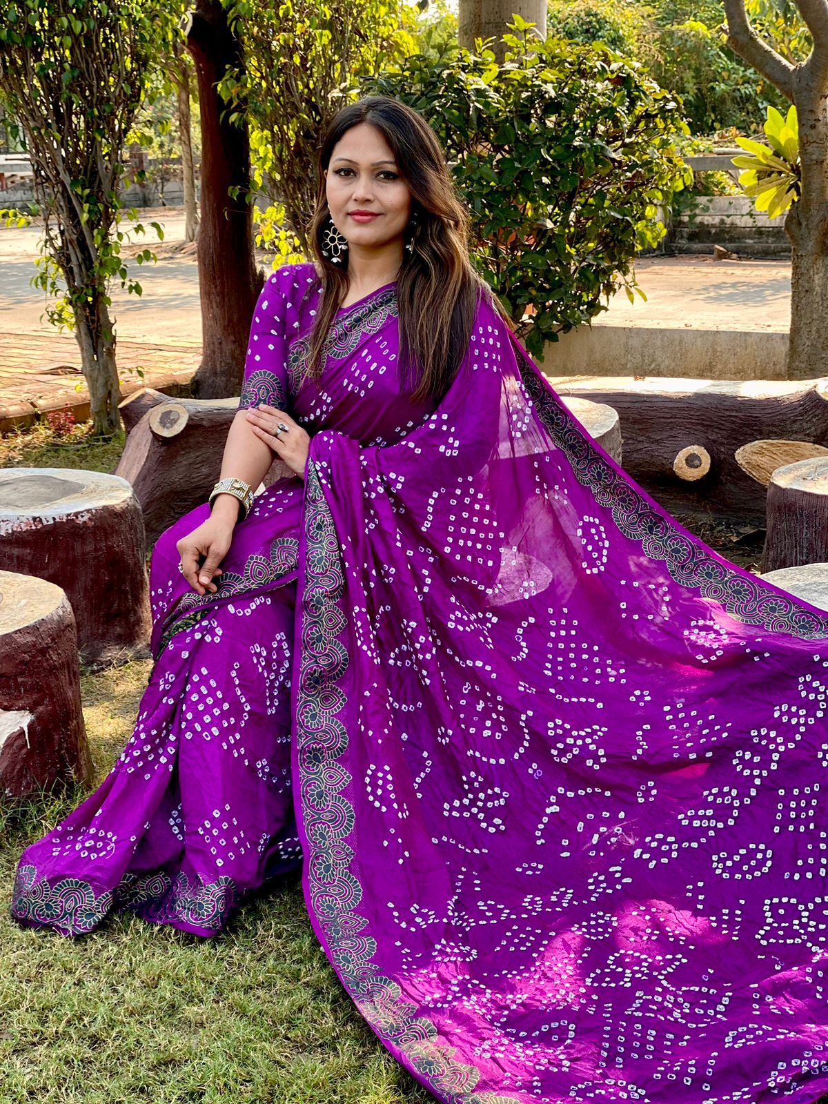 Beautiful Traditional Bandhani Saree