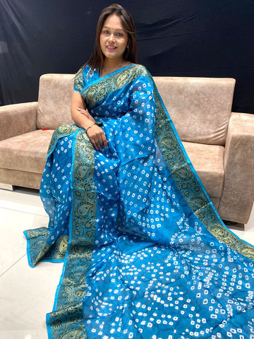 Beautiful Traditional Bandhani Saree