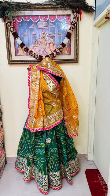 Beautiful Rajsthani Traditional Designer Kotta Doriya Patola Print Lehengas Choli