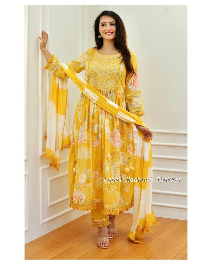 Beautiful Designer Nyra Cut Cotton Suit