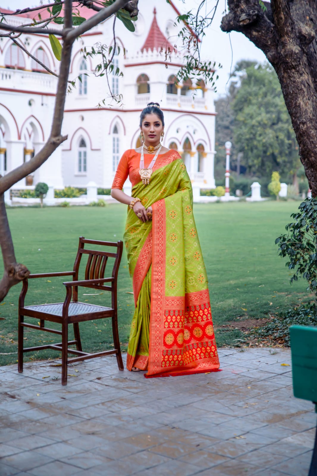 Beautiful Designer Banarasi Soft Silk Patola Saree