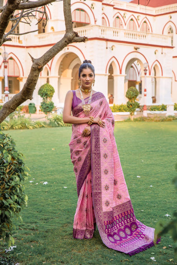 Beautiful Designer Banarasi Soft Silk Patola Saree