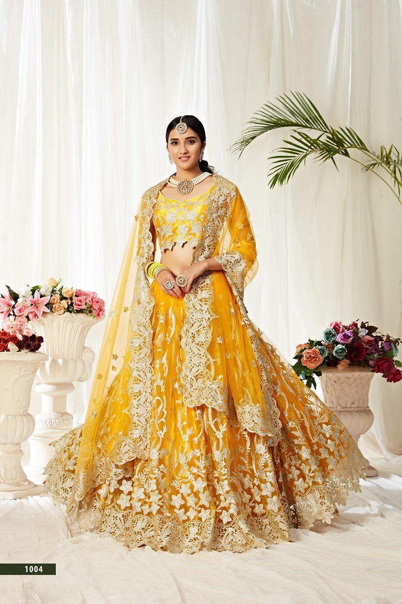 Designer Party Wear Look Heavy Lehenga Choli With Dupatta Agnilekha 1004