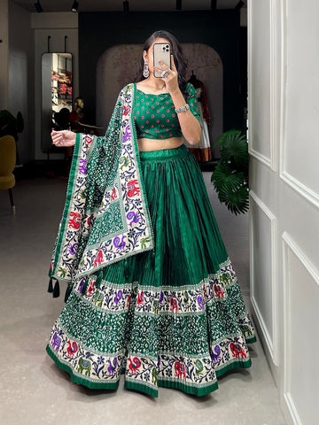 Beautiful Designer Bandhej & Patola Print Lehenga Choli Dno 1681