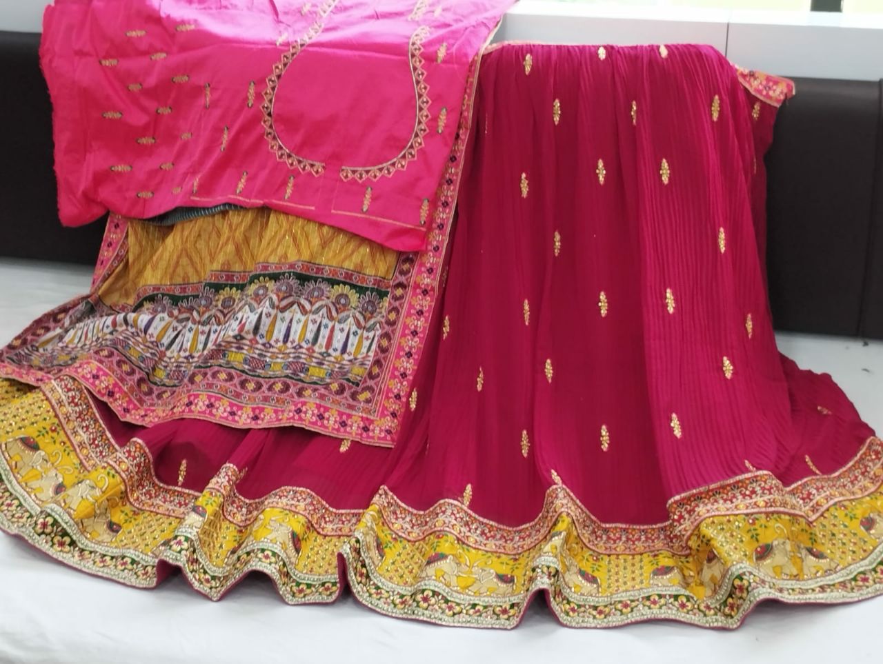 Rajasthani Traditional Special Designer Crush Georgette Lehenga Choli