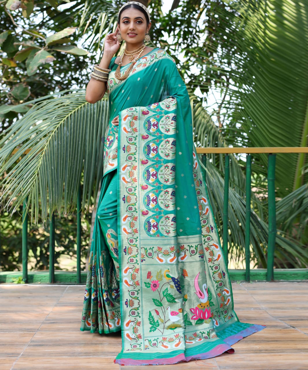 Pure Soft Designer Beautiful Gitanjali Paithani Silk Saree