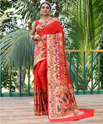 Pure Soft Designer Beautiful Gitanjali Paithani Silk Saree