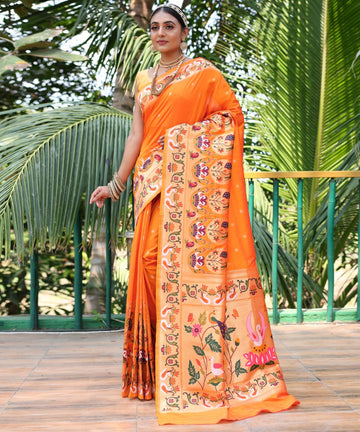 Pure Soft Designer Beautiful Gitanjali Paithani Silk Saree