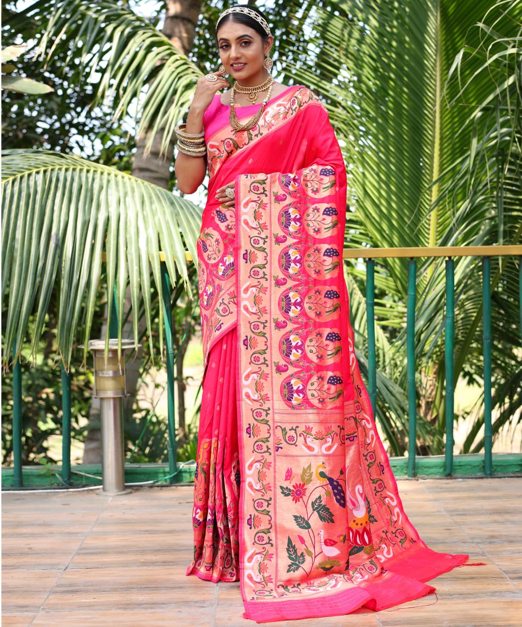 Pure Soft Designer Beautiful Gitanjali Paithani Silk Saree