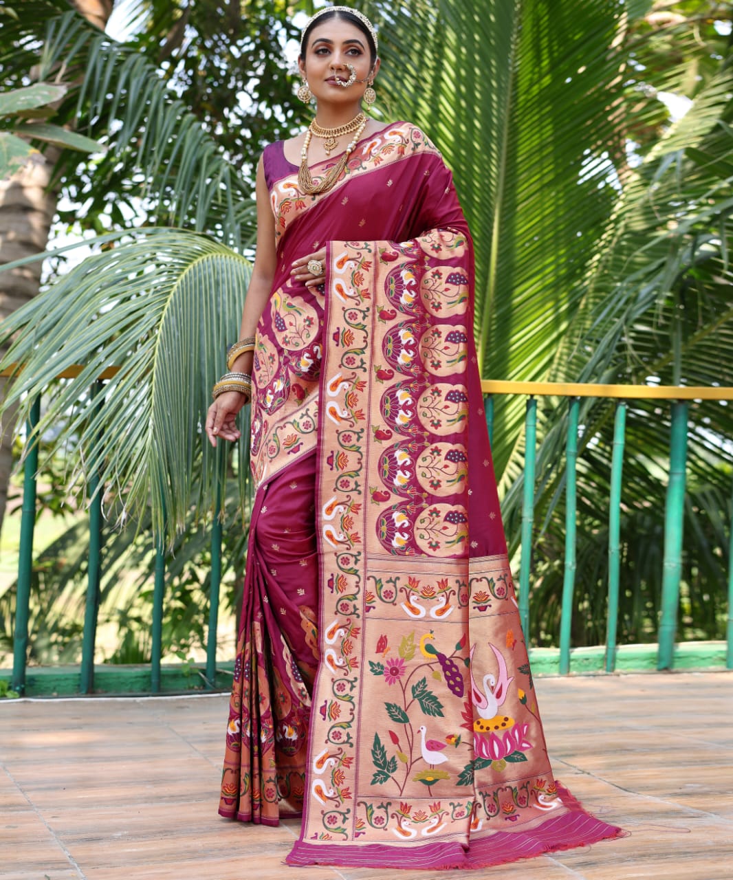 Pure Soft Designer Beautiful Gitanjali Paithani Silk Saree