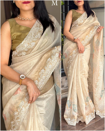 Beautiful Designer Pure Soft Organza Saree