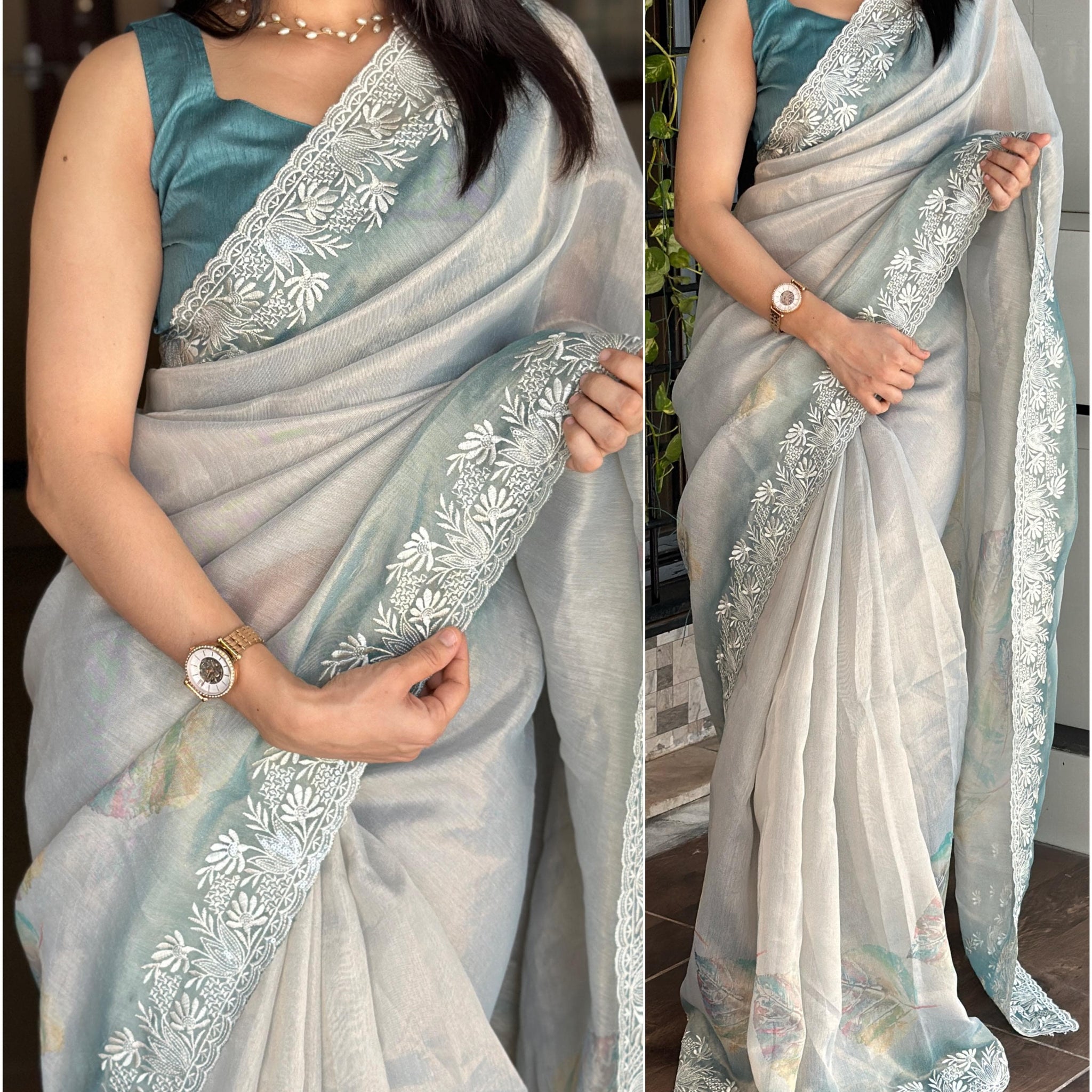 Beautiful Designer Pure Soft Organza Saree