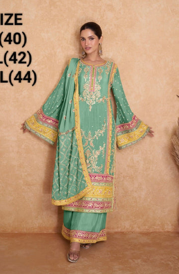 Gulkayra Vedika Real Chinon Readymade Salwar Suit