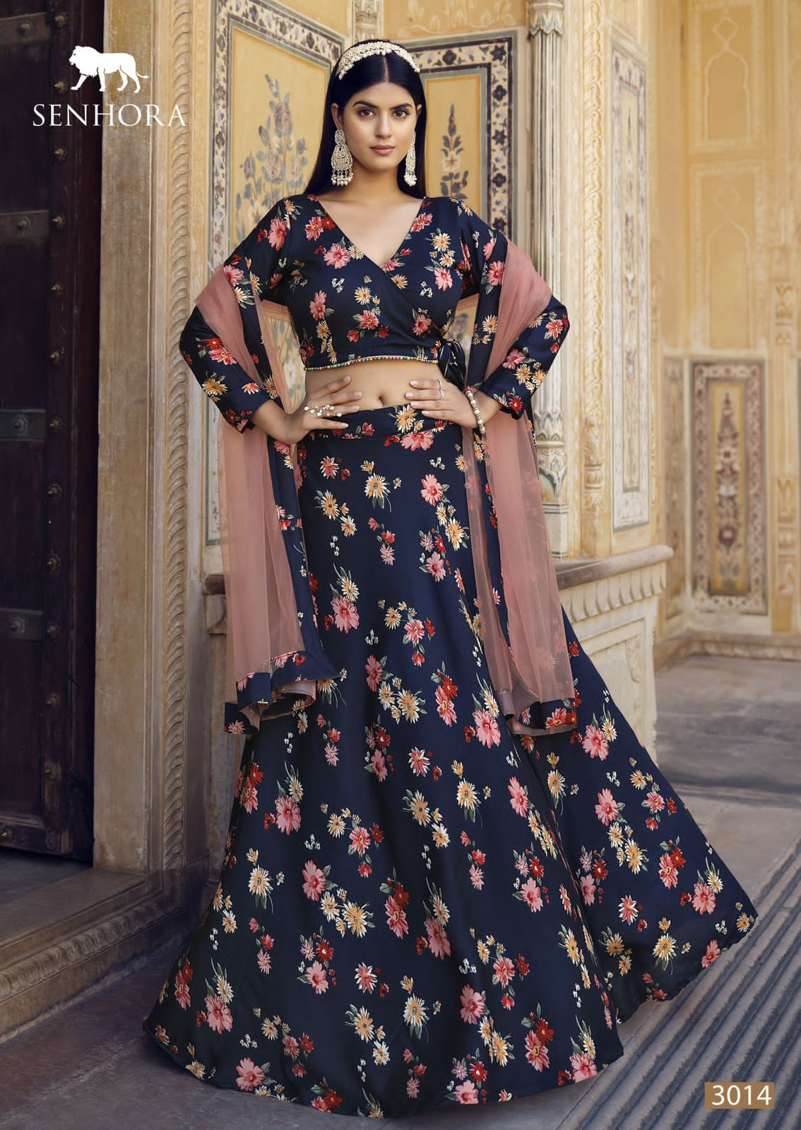 Senhora Titlee Floral Print Lehenga Choli 3014