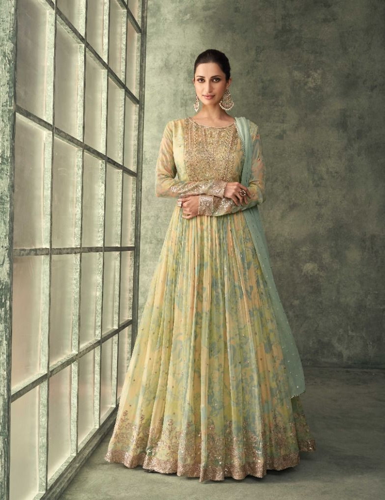 Sayuri Designer Evergreen Function Wear Readymade Long Dresses Catalog