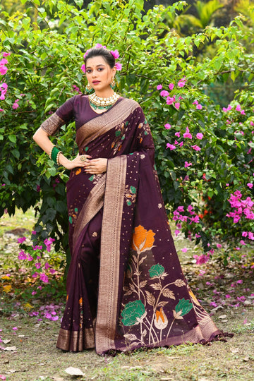 Beautiful Pure tussar Silk Saree