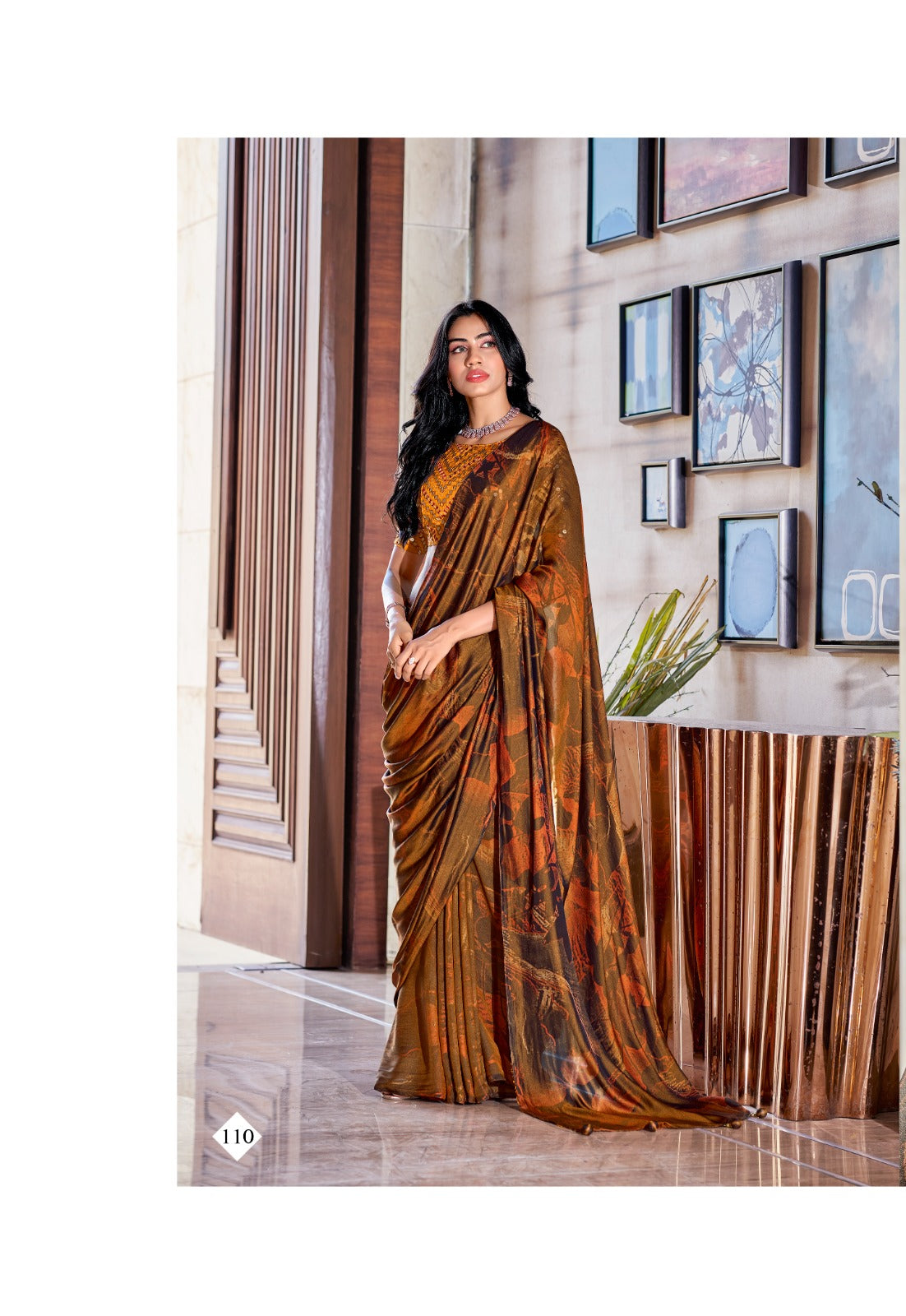 Stavan Shannon Velvet Silk with Printed Fancy Saree collection