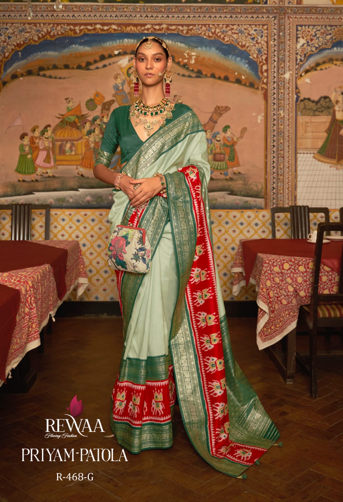 Rewaa Priyam Patola Pure Designer Silk Saree