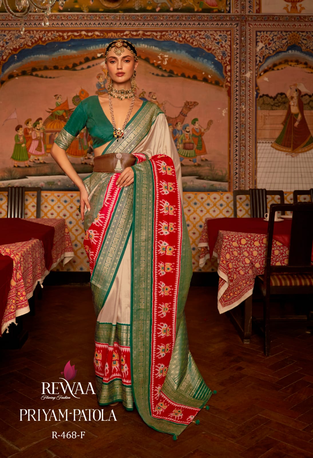 Rewaa Priyam Patola Pure Designer Silk Saree