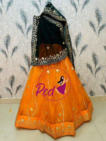 Beautiful Rajasthani Heavy Pure Organza Lehenga Choli