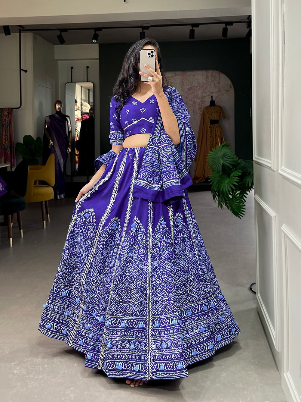 Navy Blue Color Gorgeous Gaji Silk Lehenga Choli With Lagdi Patta Work at  Rs 10049.00 | Nana Varachha | Surat| ID: 2853199081162