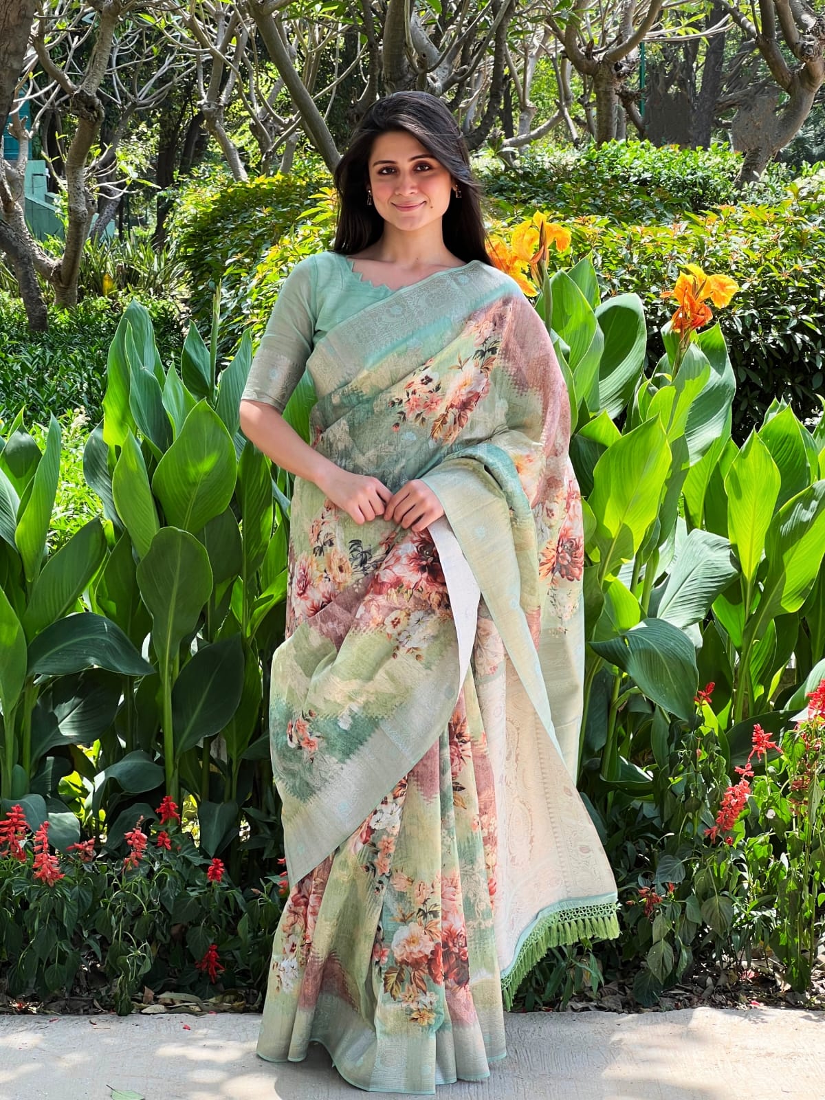 Beautiful Designer Premium Maheshwari silk Saree