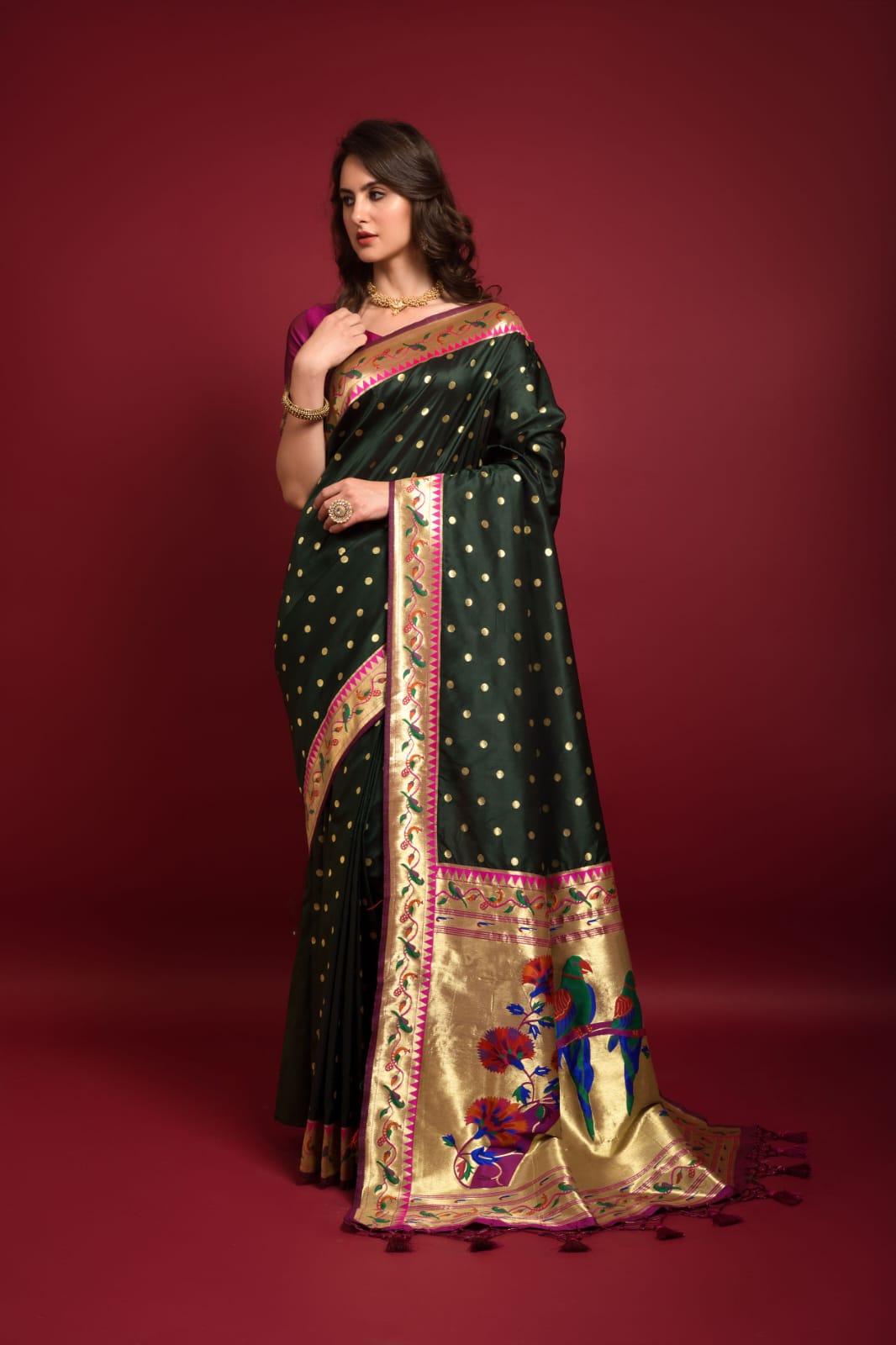 Party Wear Banarasi Soft Silk Paithani Saree