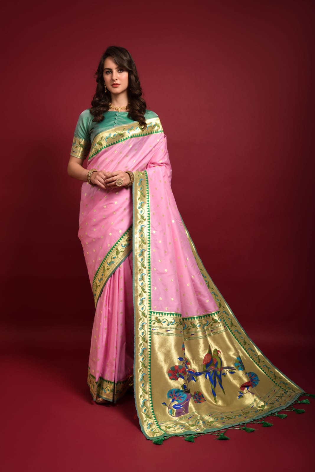 Party Wear Banarasi Soft Silk Paithani Saree