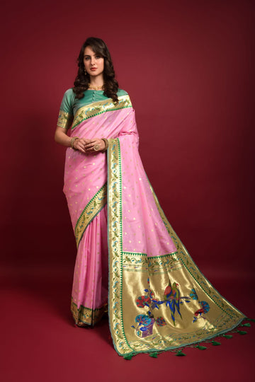 Party Wear Banarasi Soft Silk Paithani Saree