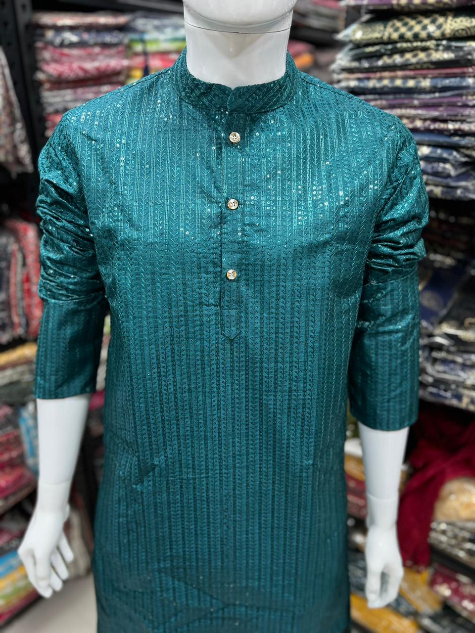 Party Wear Festival Kurta Pyjama Royal Men V-6