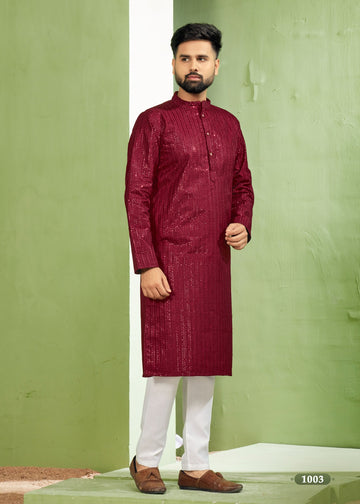 Party Wear Festival Kurta Pyjama Royal Men V-6