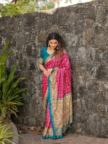 Beautiful Designer Dola Silk Saree