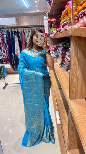 New Kanjivaram Bandhani Saree