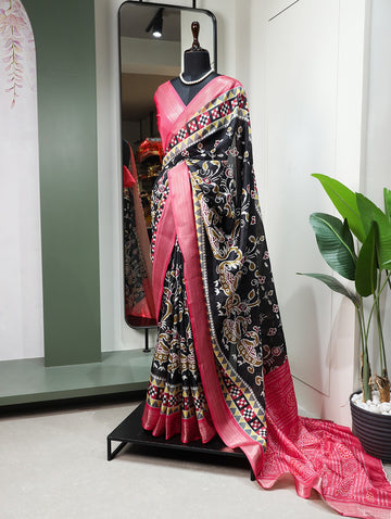 Beautiful Designer Dola Silk Saree