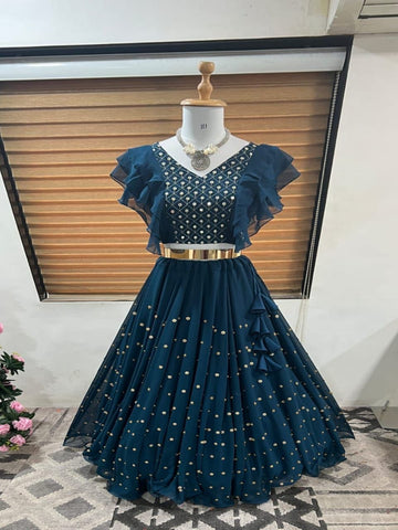 Designer Party Wear Kids Lehenga Choli