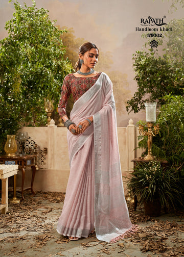 Rajpath Indrani Cotton Series 179001-179006 Handloom Khadi Linen Saree