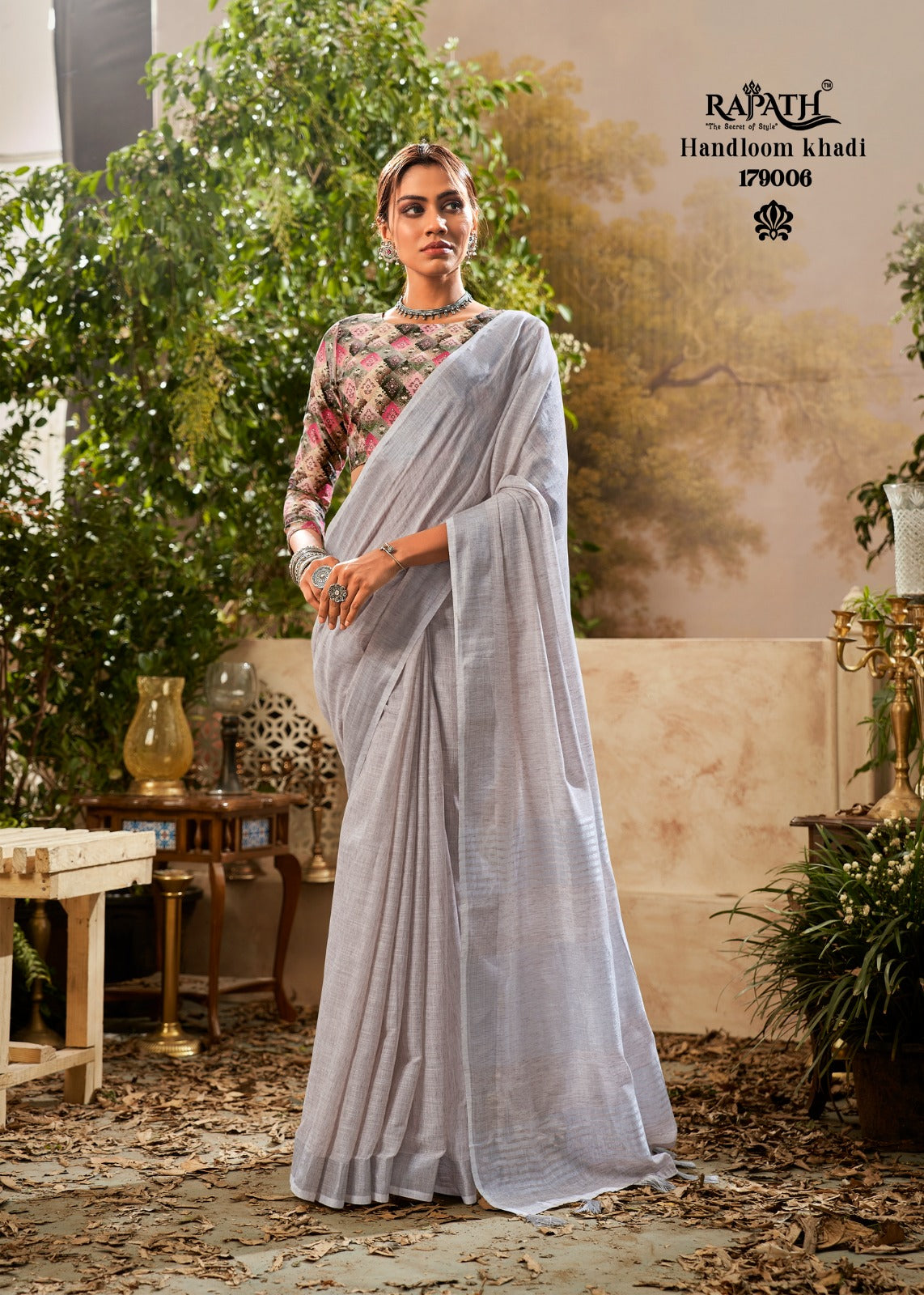 Rajpath Indrani Cotton Series 179001-179006 Handloom Khadi Linen Saree