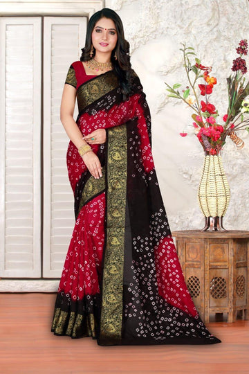 Beautiful Boutique Designer Pure Kaveri Hend Bandhej Saree