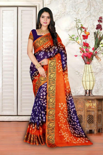 Beautiful Boutique Designer Pure Kaveri Hend Bandhej Saree