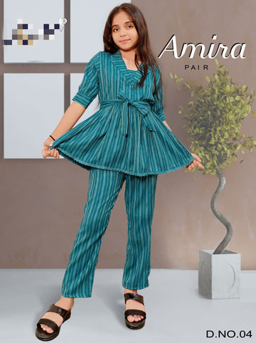 Amira Pair For Children Girl's Wear Co-Ords Set